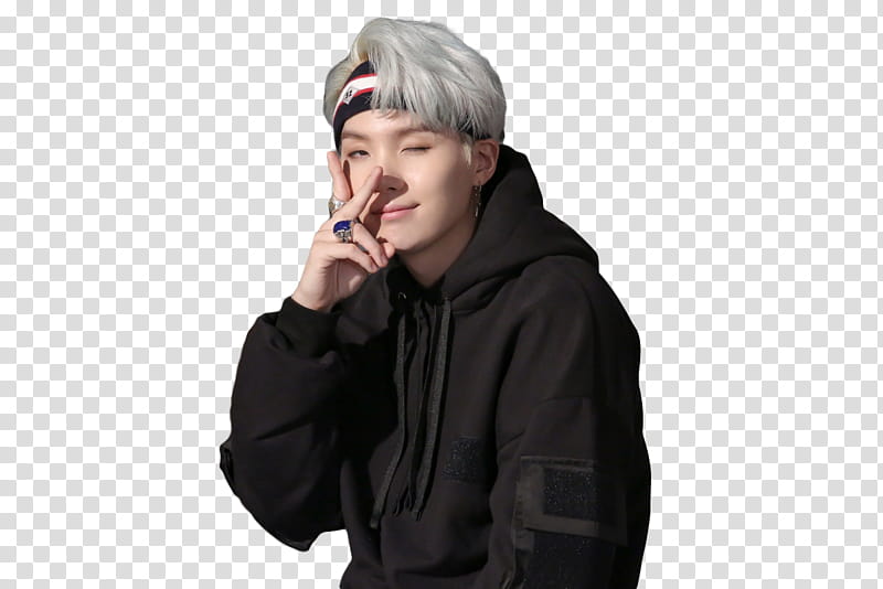 BTS Shooting for MIC Drop, man wearing black pullover jacket transparent background PNG clipart