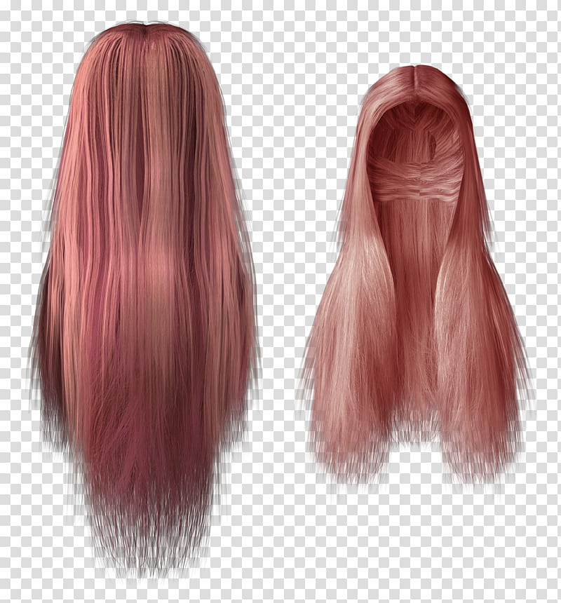 hair pink wig hair coloring clothing, Hairstyle, Red, Blond, Brown, Long Hair transparent background PNG clipart