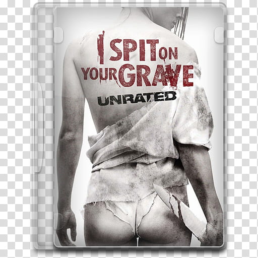 Movie Icon , I Spit on Your Grave, Spit on your Grave Unrated case illustration transparent background PNG clipart