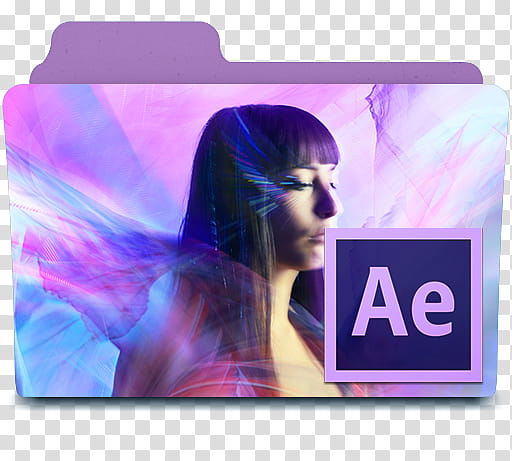 Adobe CS Program Folder Icons, After Effects transparent background PNG clipart