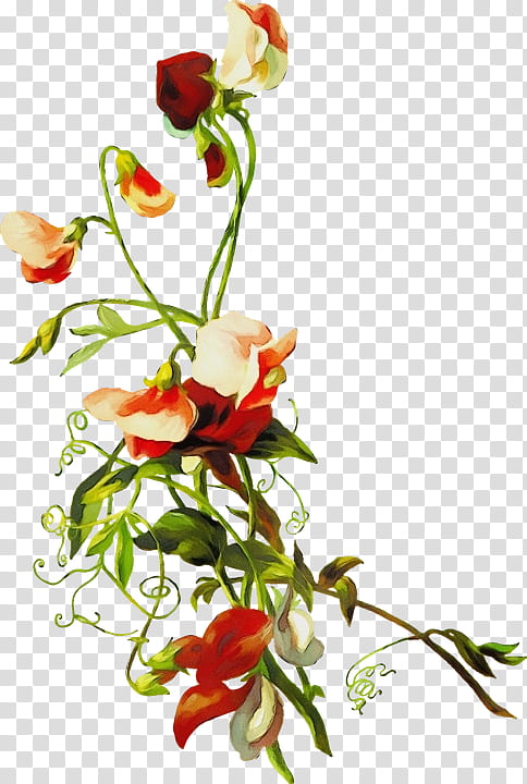 Artificial flower, Watercolor, Paint, Wet Ink, Flowering Plant, Cut Flowers, Fire Lily, Plant Stem transparent background PNG clipart