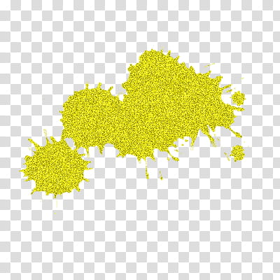 Splash Glitter, yellow paint illustration transparent background PNG clipart