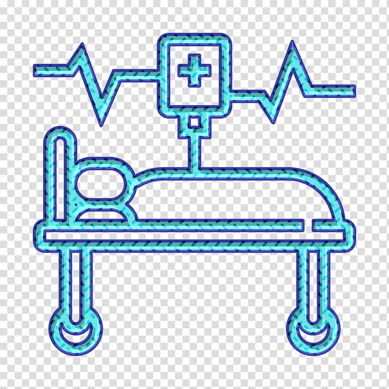 Patient icon Blood Donation icon, Blue, Line, Electric Blue transparent background PNG clipart