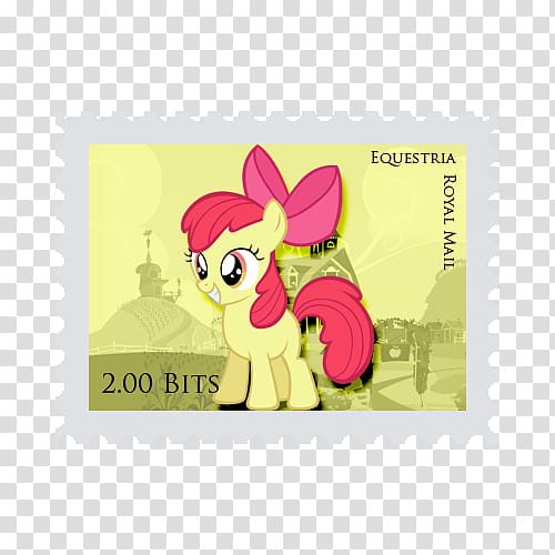 Pony Stamps , . Bits Equestria Royal Mail postage stamp transparent background PNG clipart