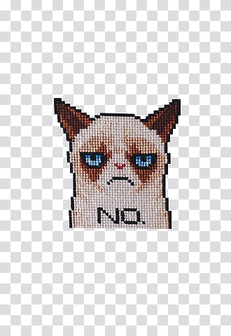 Full, grumpy cat artwork transparent background PNG clipart