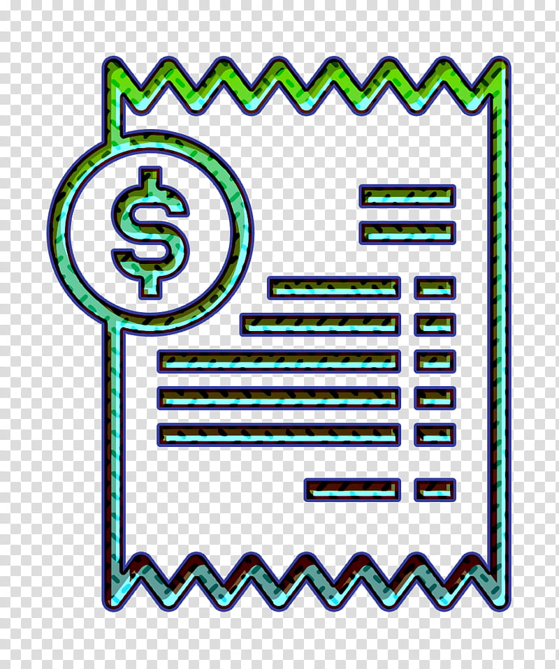 Bill icon Dollar coin icon Bill And Payment icon, Line transparent background PNG clipart