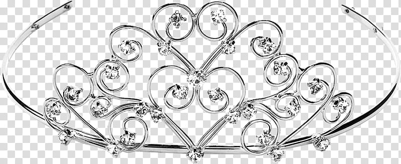 All that glitters , silver-colored tiara transparent background PNG clipart
