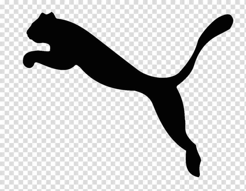 Puma Logo, Tshirt, Sneakers, Clothing Accessories, Coat, Black, Black And White
, Silhouette transparent background PNG clipart