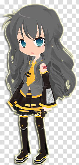 NENAS EN NUEVAS AVATARES, black haired-female anime character illustration transparent background PNG clipart