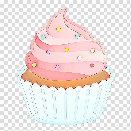 cupcake baking cup buttercream cake decorating supply icing, Cartoon, Food, Pink, Dessert, Muffin transparent background PNG clipart