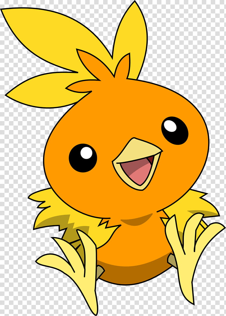 Torchic, orange Pokemon illustration transparent background PNG clipart