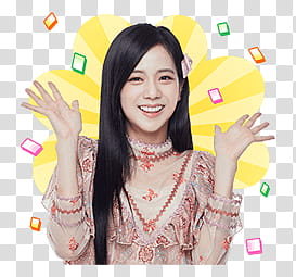 BLACKPINK Line, smiling woman wearing brown long-sleeved top transparent background PNG clipart