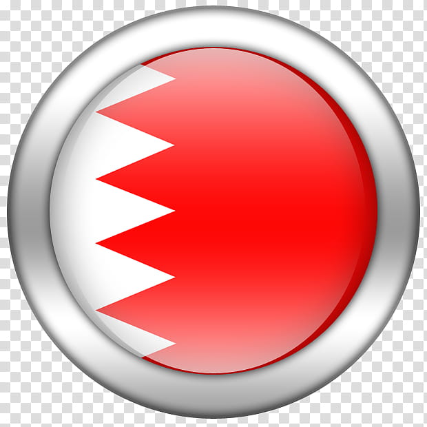 Middle Eastern Flag Buttons, red and white logo transparent background PNG clipart