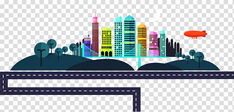 Skyline City, Cartoon, Drawing, Architecture, Flat Design, Industry, Text, Human Settlement transparent background PNG clipart