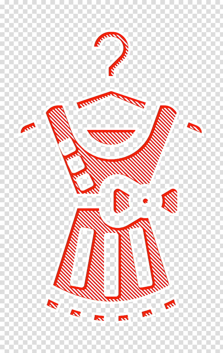 Hanger icon Hotel Services icon Dress icon, Orange, Line, Logo transparent background PNG clipart