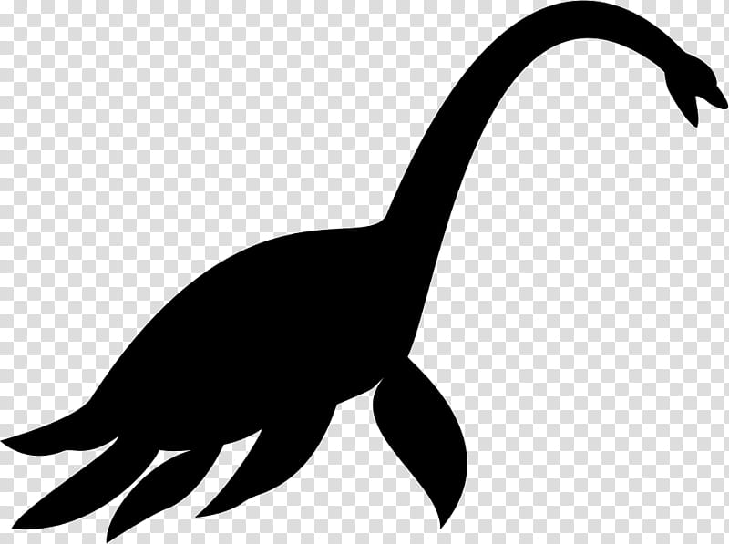 Dinosaur, Plesiosaurus, Elasmosaurus, Plesiosauria, Silhouette, Drawing, Tail, Claw transparent background PNG clipart