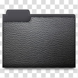 Leather Folder Icons, leather_folder_black, black leather folder icon transparent background PNG clipart