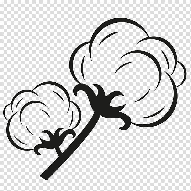 Cotton Bloom Clipart Hd PNG, White Blooming Cotton Clipart, Cotton