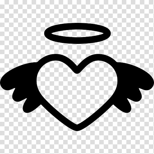 Background Heart Emoji, Angel, Emoticon, Smiley, Blackandwhite, Hand, Line Art, Symbol transparent background PNG clipart