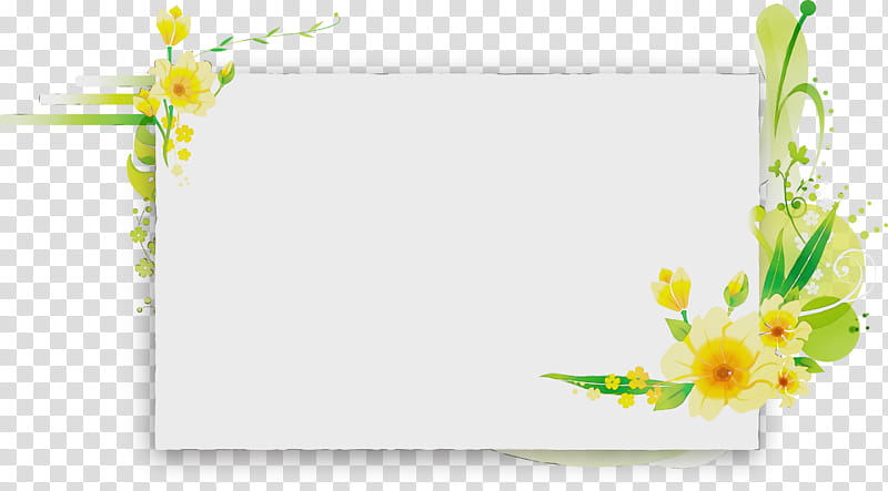 Background Flowers Frame, Floral Design, Cut Flowers, Frames, Yellow, Leaf, Rectangle, Plants transparent background PNG clipart