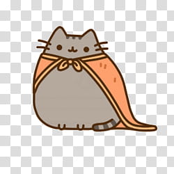 RendersLovePusheen bypame, Pusheen cat wearing cape illustration transparent background PNG clipart