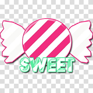 The Sweetest , pink candy transparent background PNG clipart