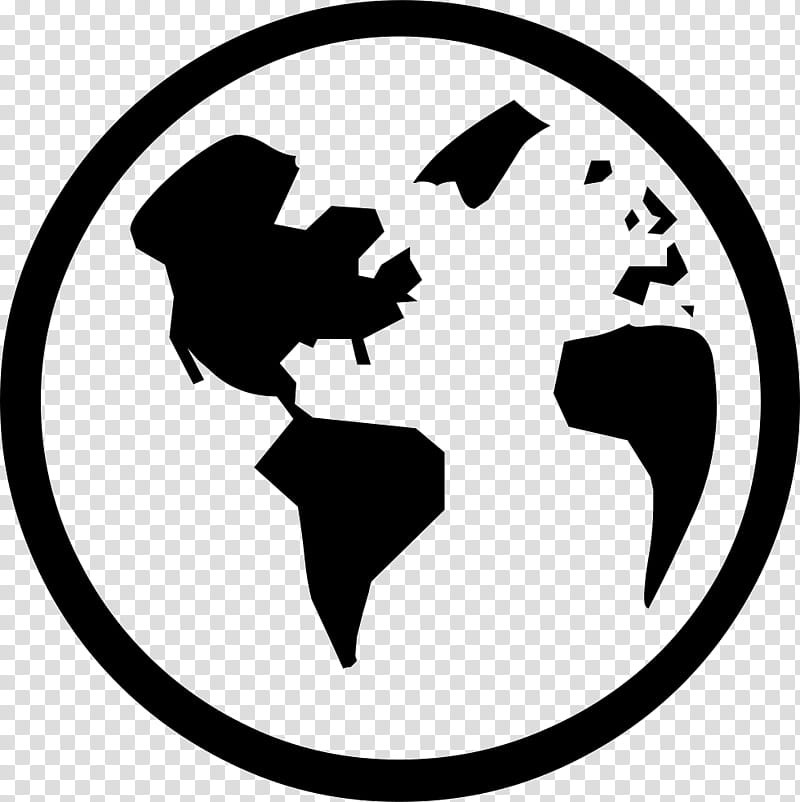 Circle Silhouette, Globe, World, Map, Portland, Oregon, Blackandwhite, Stencil transparent background PNG clipart
