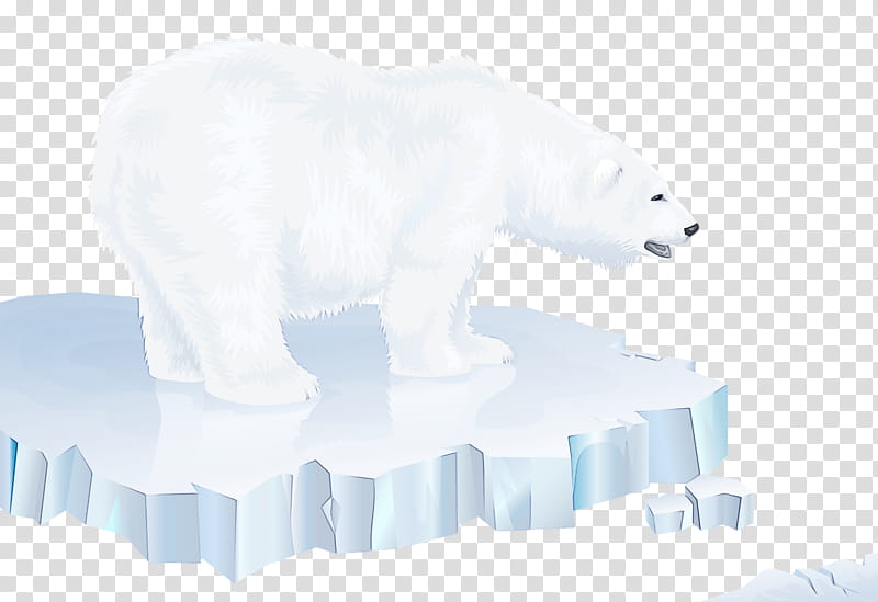 polar bear bear polar bear animal figure arctic, Watercolor, Paint, Wet Ink, Ice, Polar Ice Cap transparent background PNG clipart