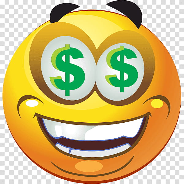 Facebook Happy, Smiley, Emoticon, Emoji, Dollar Sign, United States Dollar, Sticker, Character transparent background PNG clipart