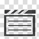 Media Icons, clapper board transparent background PNG clipart