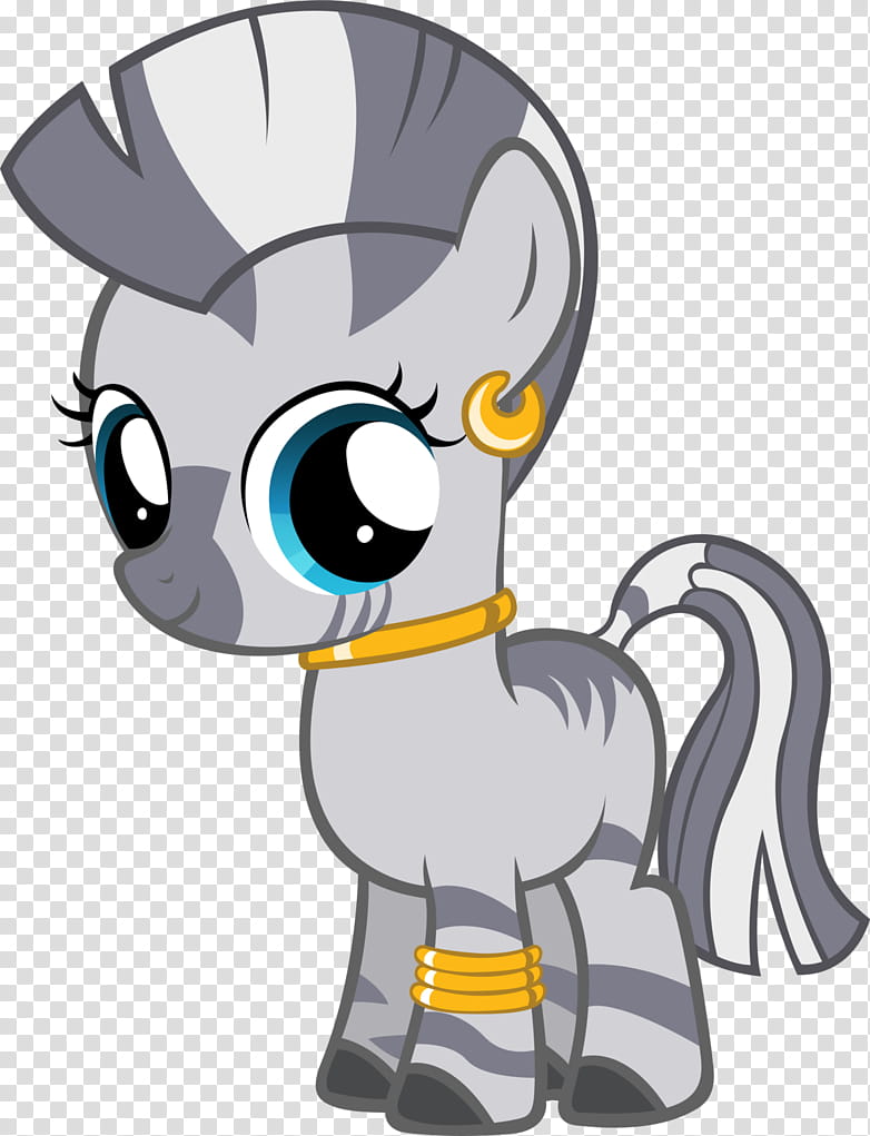 Zecora Filly, gray and white animal illustration transparent background PNG clipart