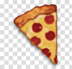 Emoji, slice pepperoni pizza illustration transparent background PNG clipart