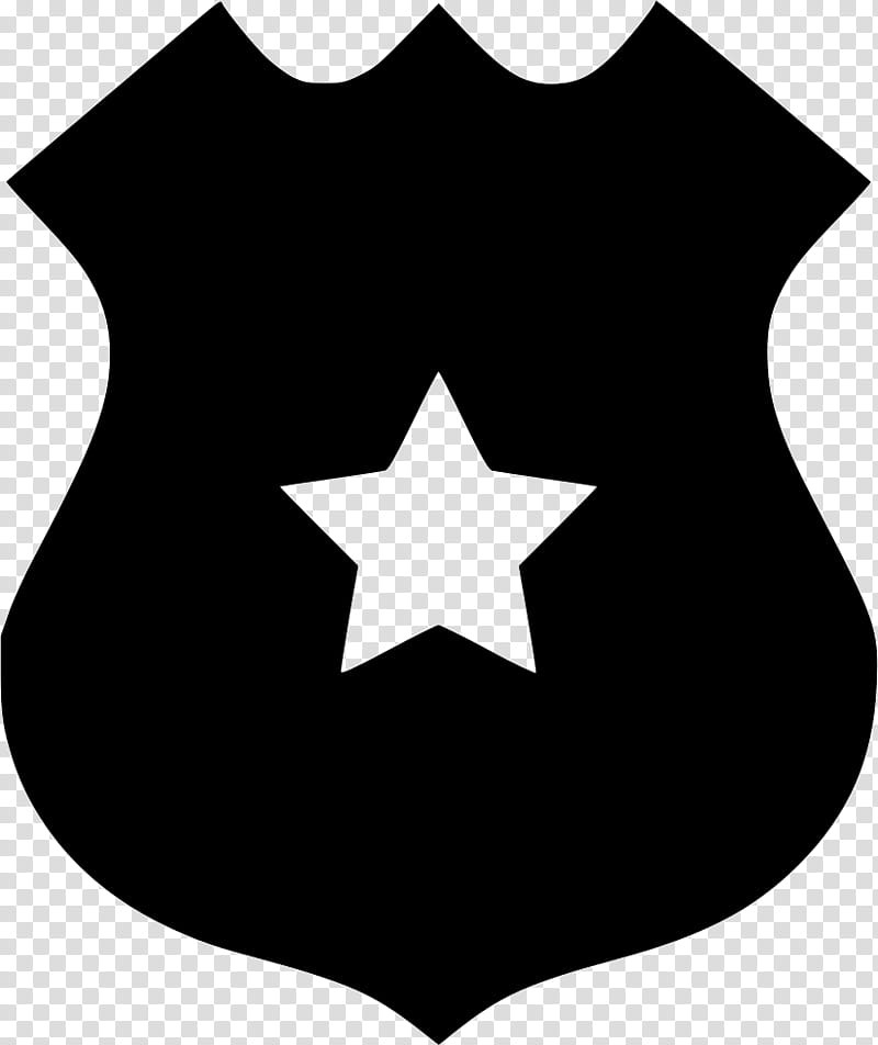 Black Star, Badge, Police, Sheriff, Black And White
, Leaf, Line, Symbol transparent background PNG clipart