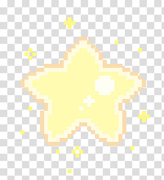 Pixel , orange star illustration transparent background PNG clipart