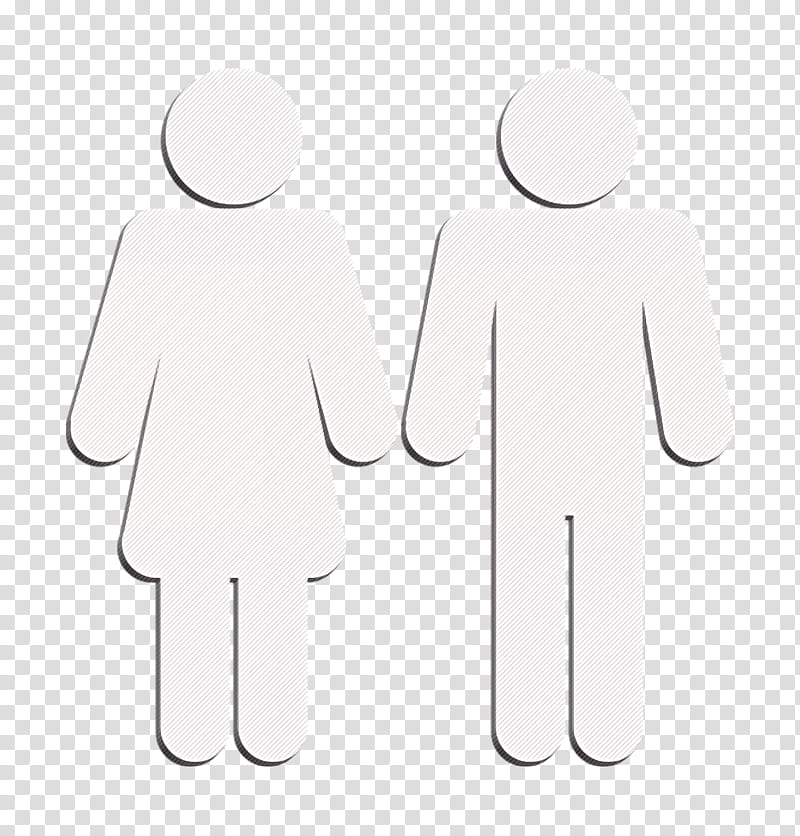 Female and male shapes silhouettes icon people icon Man icon, Text, Gesture, Animation, Holding Hands, Line, Finger transparent background PNG clipart