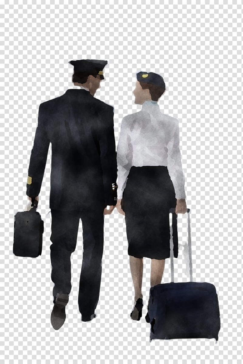 standing gentleman fashion formal wear baggage, Uniform, Suit, Whitecollar Worker, Bowler Hat, Style transparent background PNG clipart