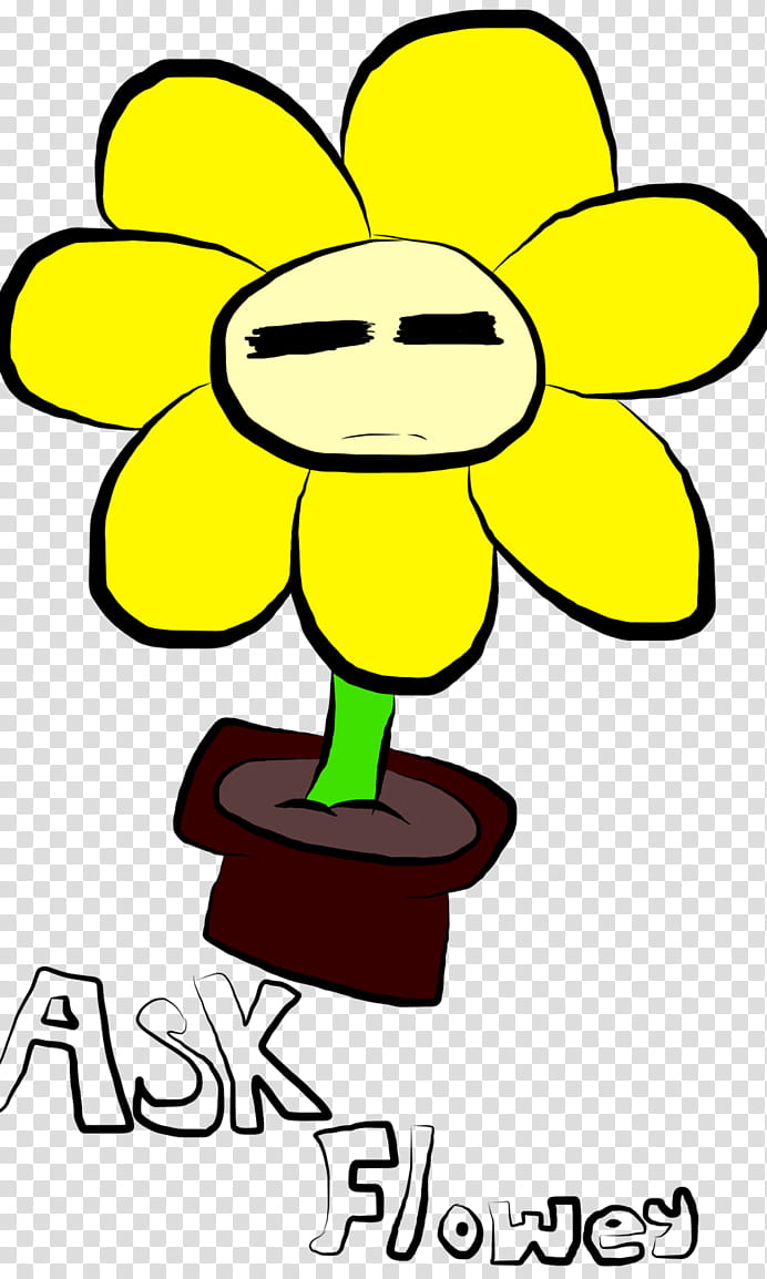 Ask/Dare Flowey The Flower transparent background PNG clipart