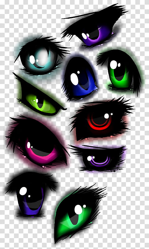 Dark Manga Eye Tutorial and Study transparent background PNG clipart