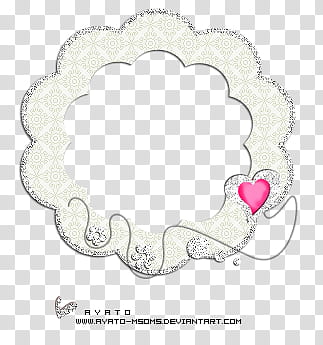 Frames , scalloped edge border with heart illustration transparent background PNG clipart