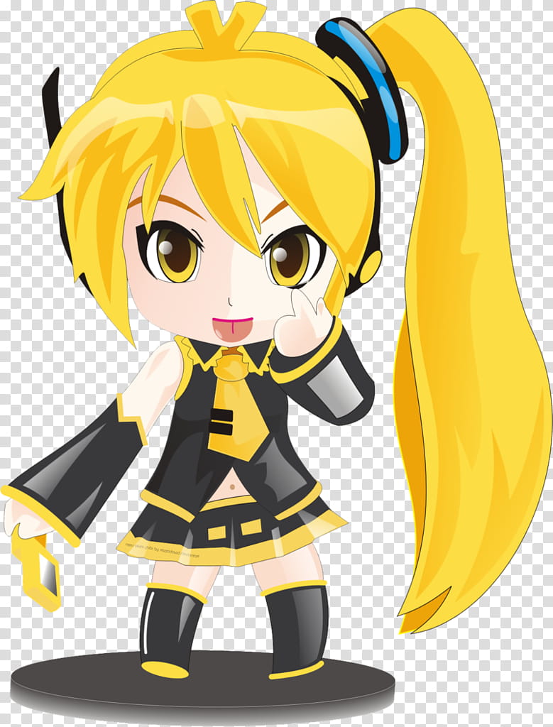 Neru Akita_chibi, female anime character illusration transparent background PNG clipart