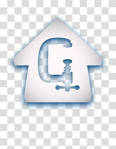 StuffIt Expander Mac like facelift, blue C-Clamp illustration transparent background PNG clipart