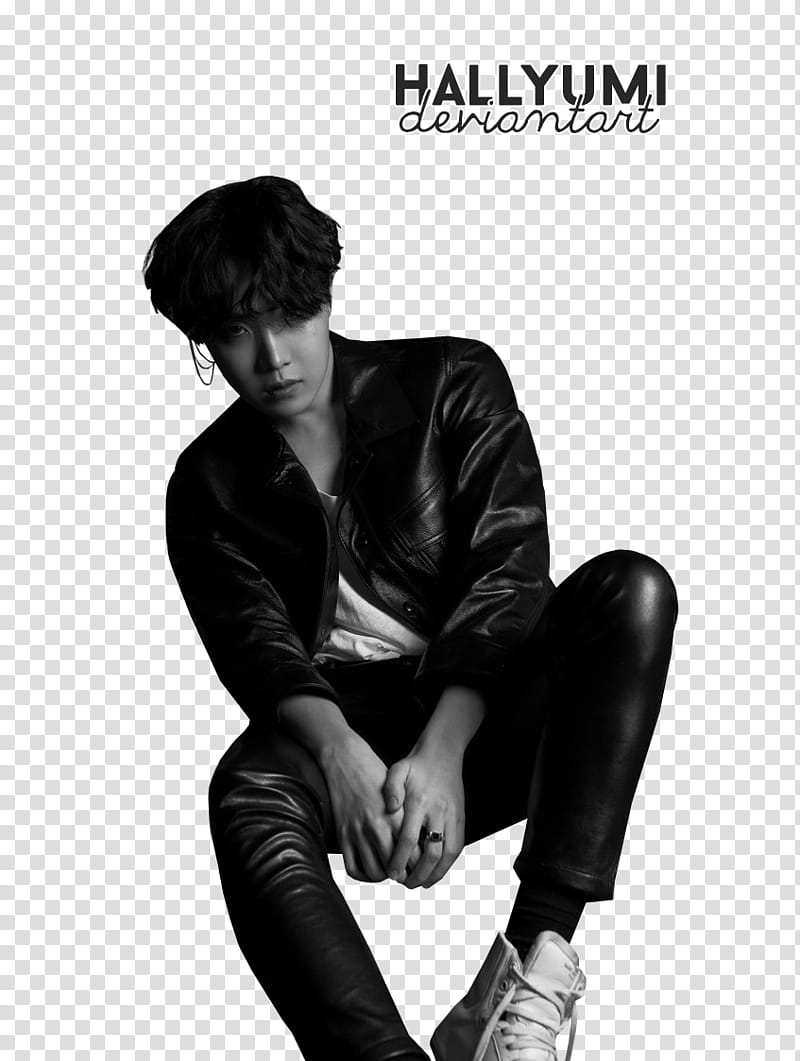 BTS Love Yourself Tear O version, man wearing black jacket transparent background PNG clipart