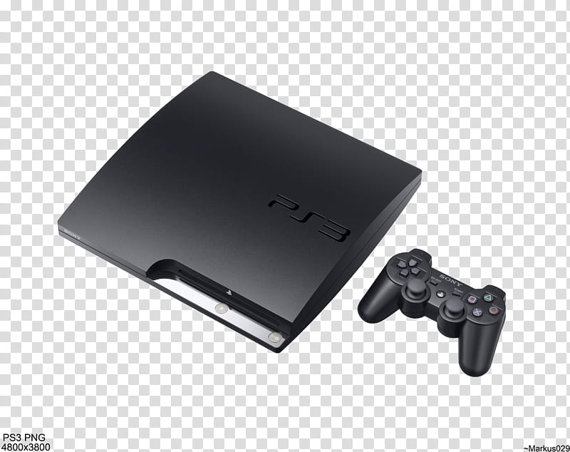 PlayStation  Joystick, black Sony PS slim transparent background PNG clipart
