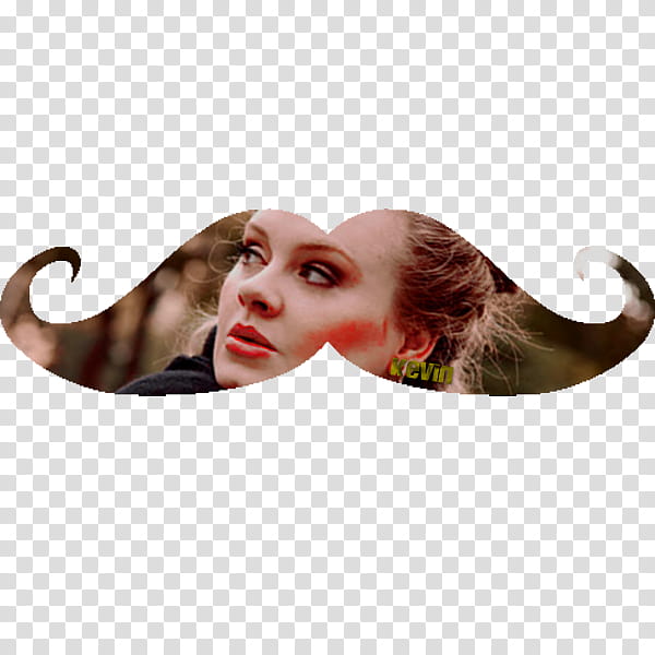 Moustache Adele transparent background PNG clipart