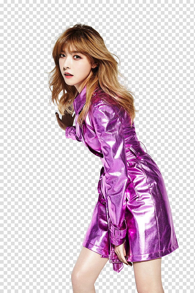 HELLO VENUS Mysterious, woman wearing purple long-sleeved dress standing transparent background PNG clipart