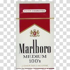 O, Marlboro Medium 's cigarette transparent background PNG clipart