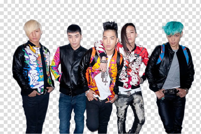 Big Bang , five man K-pop transparent background PNG clipart