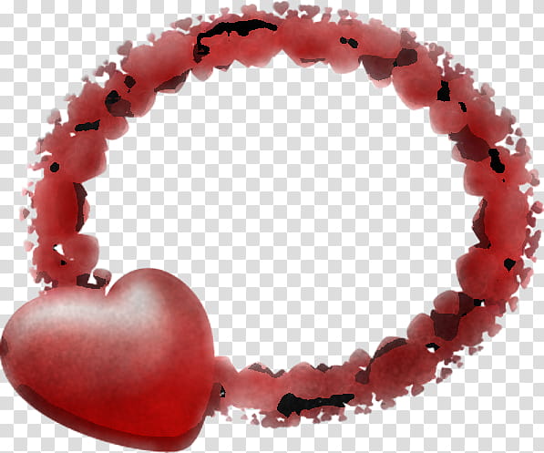 red bracelet heart jewellery bead, Body Jewelry, Jewelry Making, Love transparent background PNG clipart