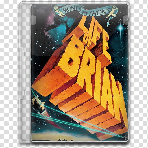 Movie Icon Mega , Life of Brian, Life of Brian DVD case transparent background PNG clipart