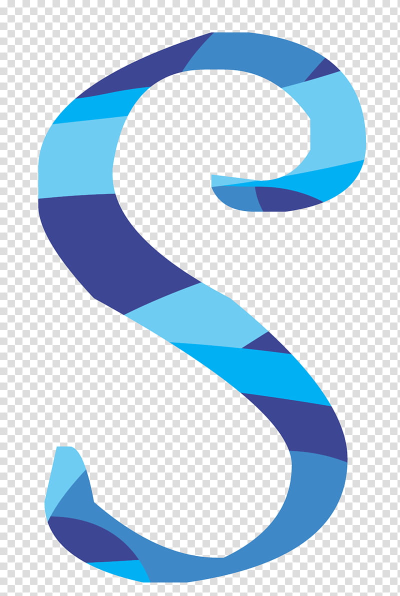 DSK Feathers and Fins, blue letter S illustration transparent background PNG clipart